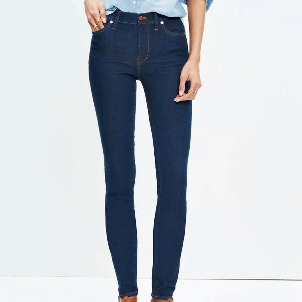 Madewell High Rise Skinny Jeans Davis Wash Sz 29